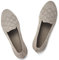 Puxowe Women's Ballet Flats Shoes Slip On Knit Dress Shoes Pumps Round Toe Ballerinas for Woman Comfort Soft 6.5 UK Khaki