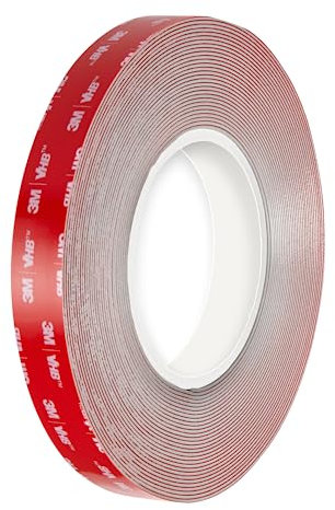 3M VHB LSE110 - Doppelseitiges Acrylschaum-Klebeband, für schwierige Oberflächen - Wasserbeständigkeit, hohe und niedrige Temperaturen, Vibrationen und Stöße - Auto, Haus, Sport (19 mm x 3 m)