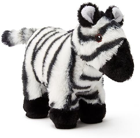 Zappi Co 100% Recyceltes Plüsch Zebraspielzeug (23cm Länge) Weiches Kuscheliges Umweltfreundliches Stofftier Sammlung Für Neugeborenes Erstes Kind