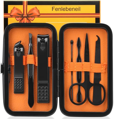 Set de manucure Set de coupe-ongles Soins personnels Kits de toilettage des ongles Set de soins des ongles de voyage Manucure Coupe-ongles Kit de soins des ongles Cadeau pour les famille Collègue Amie