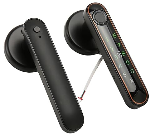Smart Entry Lock, 5 in 1 Fingerprint, Password, APP Control, IC Card, Key, Fits Most Doors, Easy Installation, Voice Prompts,APP Remote Control