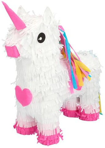 Boland - Pinata Einhorn XS, 14x 5,5 x 17,5 cm, Hängedeko, Dekoration für Geburtstag, Mottoparty und Karneval