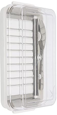 Butter Cutter Box Refrigerated Cheese Storage Container Dish Slicer with Transparent Cover for Kitchen Refrigerator (SEAFRONToyrnvwh7za-11)