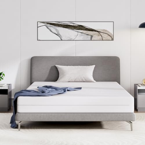 Avenco Matelas 140x190, Hauteur 16 cm, Matelas en Mousse en Fibre de Bambou, 7 Zones de Confort, Deux Faces Utilisable, Degré de Dureté H3 et H4, Matelas avec Housse Amovible, Certifié Oeko-Tex