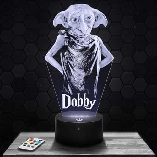 Lampe Dob by, Dekoration für Jungen und Mädchenzimmer, 3D-Lampe Fantasiefilm Magie, Geschenkidee Dob by, Geschenkidee für dekoratives sanftes Licht, Nachtlicht, Bürodeko geschenkidee für TeenagerTOP