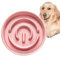 MOPANG Gamelle Anti-Gloutonie pour Chiens, Bols Surélevés en Céramique pour Slow-Feeder, Antidérapante Gamelle pour Chiens (Lachsrosa, 1000ml)