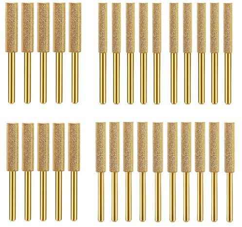 30pcs High Hardness Chain Saw Sharpeners, Chainsaw Accessories and Tools, Chainsaw File for Chain Saw(5/32 Inch, 3/16 Inch, 7/32 Inch) (4.0mm, 4.8mm, 5.5mm)