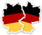 Finest Folia 2er Set Länder Silhouetten Aufkleber Länderaufkleber Bundesland Flagge Sticker für Auto Fahrrad Motorrad Modellblau selbstklebend wetterfest R215 (01 Deutschland)