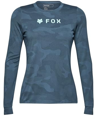 Fox Racing Damen Ranger TruDri Langarm-Mountainbike-Trikot, Dunkles Vintage-Camo, Größe S