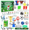 Fußball Adventskalender 2024 Für Kinder Weihnachtskalender, 24 Tage Fussball Adventskalender 2024 Countdown Weihnacht Geschenk Für Mädchen Jungen Football Enthusiaste