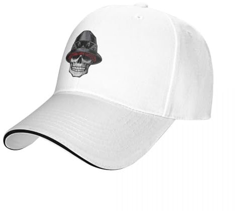 OOOCPUUK Lowrider Skull Baseballkappe Rave Golf Cap Pferd Hut Mädchen Herren