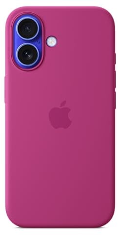 Apple iPhone 16 Silicone Case with MagSafe - Fuchsia 