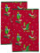 Franco Peanuts Snoopy superweiche Plüschhandtücher, Weihnachtsmotiv, Baumwolle, 38,1 x 63,5 cm, offizielles Lizenzprodukt, Sammlerstücke, 2 Stück