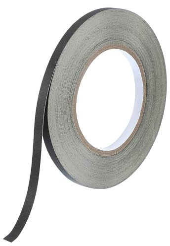 PATIKIL Acetatgewebeklebeband 8mm x 30 Meter, Schwarzes Isolierendes Gewebeklebeband für Laptop Elektrik Automobil Gitarrenreparatur Kabelbaum