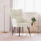 Myheimly Relaxsessel Sessel Polsterstuhl Stuhl Relaxstuhl Polstersessel Armsessel Ohrensessel Wohnzimmer Cremeweiß Samt