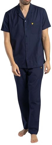 Lyle & Scott Men's Remmington Pyjama Set, Peacoat, L