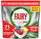 Fairy Platinum Plus Tablettes Lave-Vaisselle Tout En 1 Citron, 71 Capsules, Technologie Anti-terne, Redonne l'Éclat, Prévient le Calcaire, Efficace en Cycles Courts