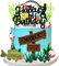 Fishing Cake Topper Fishing Birthday Decorations Gone Fishing Cake Topper Fishing Birthday Party Decorations for Baby Shower Birthday Party Supplies