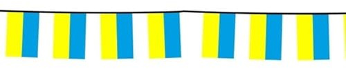 Lot de 3 - Guirlande 10 Drapeaux Ukraine 4. 2m