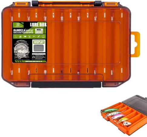 NHQZ 1 Pieza Bolsa de Pesca, Caja de Aparejos de Pesca, Caja de Caña de Pesca, Cebo de Pesca Portátil, Naranja, L, Herramientas Esenciales para Pescadores, Adecuado para Almacenar Varios Cebos