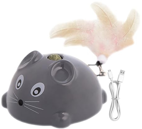 Souris pour Chat Interactif À Détection De Mouvement Et Grinceur