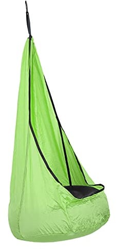RASTKY Altalena per Bambini in Taffta di Nylon Spiegazzato 210T, Sedia Amaca Sospesa per Bambini, Comoda Altalena per per Sala Studio, Cortile, Forniture da Esterno Delicate Sulla Pelle (frutta verde)