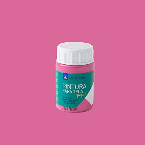 Pintura para Tela Opaque To-08 Magenta 35ML La Pajarita, Pintura de aplicación directa sobre tela