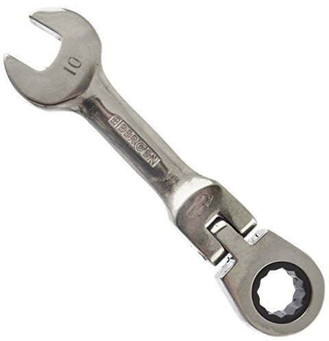 AB Tools 10mm Stubby Flexi Ratchet Combination Spanner Metric Wrench 72 Teeth SPN15