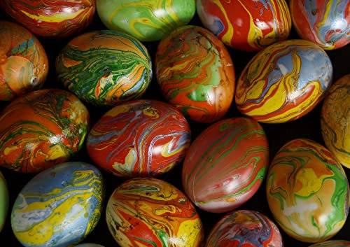 HANSEPUZZLE 35163 - Ostereier Puzzle 130 Teile | Gefühle Puzzle mit hochwertiger Puzzle Aufbewahrung: Kartonbox und wiederverschließbarem Beutel | Puzzle-Maße: 28,7 x 20 cm