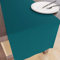 Encasa XO Table Runner Größe 32x150 cm | Baumwoll -Leinwand Stoff | Azul Blue Solid Color | Waschbarer und dauerhaft