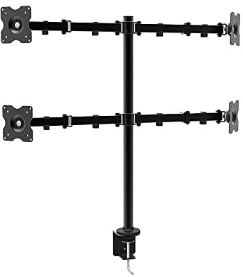 Approx Tischhalterung für 4 Monitore APPSMF02, 10-27 Zoll/25-68 cm, max. 10 kg, VESA 75 x 75/100 x 100