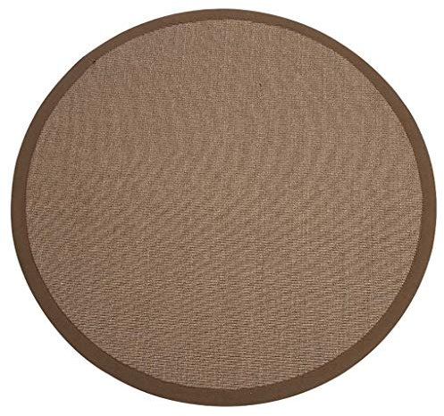 WEN Rug Runde Teppiche Flokati Handgewebter Runder Teppich 120 cm Groß Teppich Natur Outdoor Teppiche Rund Geflochten Für Garten Oder Balkon, 5 Farben (Color : C, Size : Diameter 120cm)