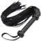 MOTIVE LIFE Cravache en Faux Cuir pour L'équitation,Fouet Souple pour Équitation,Fouets pour Costume Cosplay,Noir