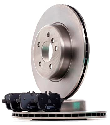RIDEX Bremsenset Hinten 345mm Bremsscheiben und Bremsbeläge Kompatibel mit BMW 5 Touring F11 Belüftet