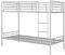 Vente-unique-Letto a castello 2 x 90 x 190 cm Argento - DUOTIS II