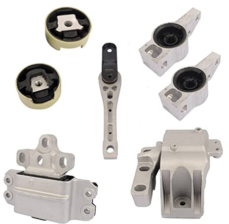 Flynsu Motorlager Querlenkerlager Komplett Kompatibel mit A3 G0lf 1K0 199 867 Q 1K0 199 868 Q 1J0 199 262 BF 1K0 199 555 Q 1K0 199 855 AE Motorhalterung