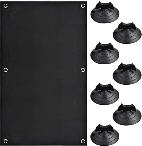 Blackout Curtain Portable Travel Blackout Blind Temporary 100% Blackout Cloth Thermal Insulated Blackout Fabric Shade with 7 Suction Cups for Bedroom Loft Car Window Skylight 48*93cm/18.89*36.6inch