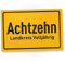 DankeDir! Achtzehn Landkreis Volljährig - Schild 30 x 20 cm - 18 Jahre Geburtstagsgeschenk Geschenk 18er Männer 18. Geburtstag Freund - Partydeko Geschenkidee Geburtstagskarte