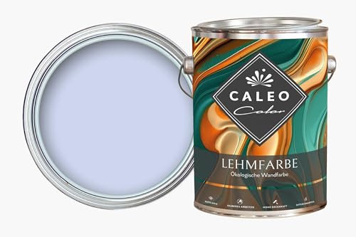 Caleo Color Lehmfarbe FLIEDERSTRAUCH Lila, 2,25 litros - pintura ecológica para sala de estar y más - alta cobertura, sin goteo, sin olor