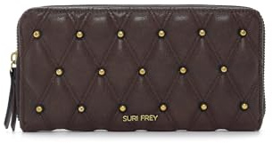 SURI FREY Geldbörse Corey Zip Around Wallet Brown Dunkelbraun