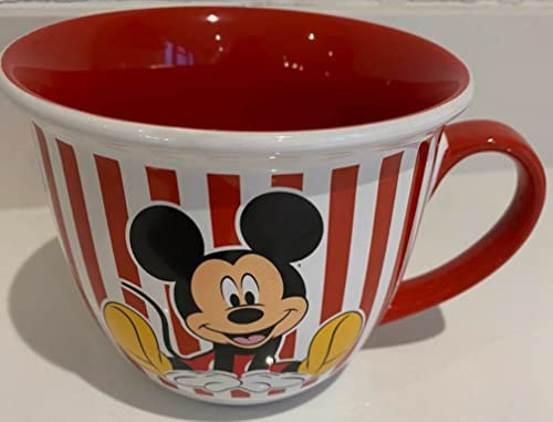 Disney Store Red and White Stripe Mickey Mouse Mug