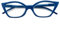 Kodilin Occhiali da Lettura Donna Anti Luce Blu Cat Eye Occhiali per PC con Cerniera a Molla, 3.5 Blu