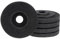 QUARKZMAN 5pcs Nylon Fibre Polissage Roue 4.5 x 7/8 Abrasif Meules Ponçage Lustrage Disque 320 Grès 7P Non Tissé Abrasif Volet Disque Meulage Polissage Roue pour Angle Meuleuses, Gris