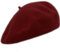 MELEGARI Baskenmütze für Damen | 100% Wolle | Margie Beret | Made in EU, Bordeaux 004, One size