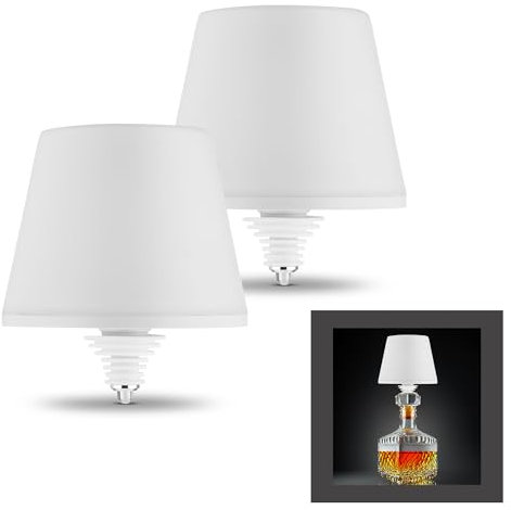 REV LAMPRUSCO WHITE SPARSET 2x LED Akku Flaschenlampe – Touch Tischlampe kabellos 130lm 2W 4000mAh - Flaschenlicht dimmbar in Warmweiß & IP54 spritzwassergeschützt
