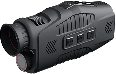 Vision Nocturne monoculaire 1080P, Appareil de Vision Nocturne avec lumière Infrarouge à 7 Niveaux,Zoom numérique 5X,2000 mAh,Utilisation de Jour comme de Nuit pour la Prise de Photos et de vidéos