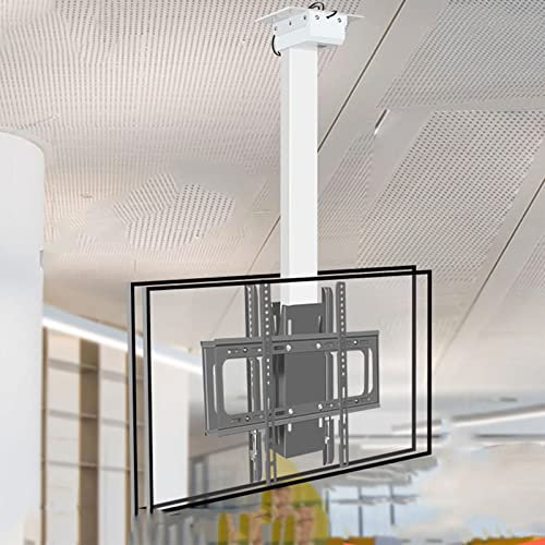 Soporte Motorizado para TV De Techo para Televisores De 32 A 65 Pulgadas, Elevador Eléctrico para TV con Control Remoto Y Configuración De Memoria, Capacidad para 2 Televisores Espalda con Espalda