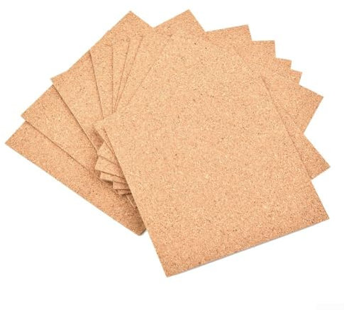 10Pcs Cork Coasters Square Cork Mat Cork Plant Coasters DIY Backing Sheet For Home Bar Indoor Plants and Garden Pots,Plant Saucer for Indoors