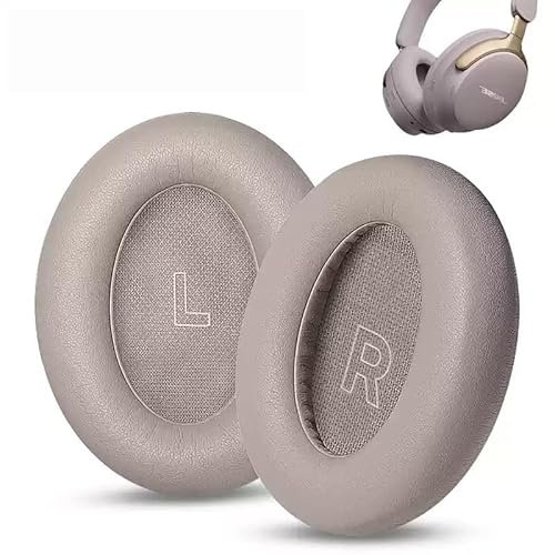 Headphone Cushion Ear pad Compatible with Bose QC Ultra, Memory Foam and Protein Leather,Beige