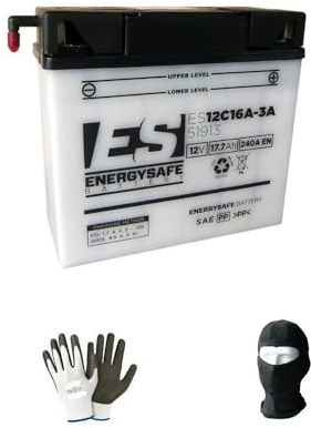 Compatible avec BMW R RT (K26) 1200 2005 A 2013 Batterie DÉJÀ PRÊTE À L'INSTALLATION 51913 12V/19AH (12C16A-3A) SPÉCIFICATIONS des Batteries DE DÉMARRAGE DE Moto SÉCURISÉES en ÉNERGIE